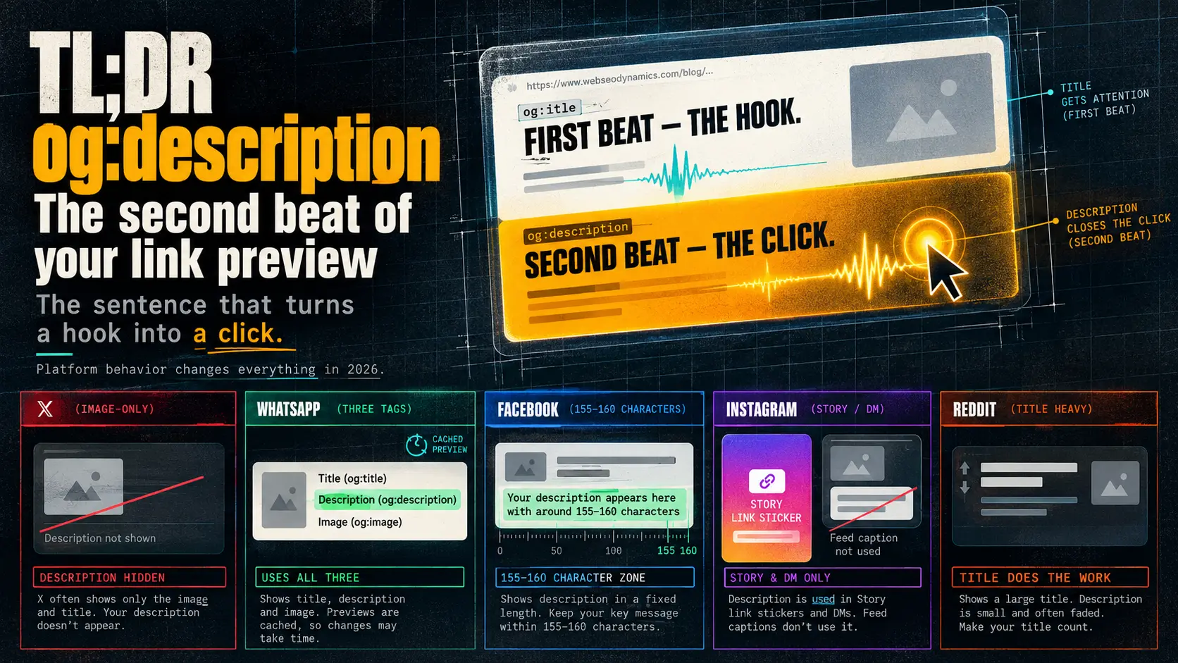 Your og:description Isn't Read Anywhere You Think It Is — Here's What Actually Renders in 2026 - Basics
